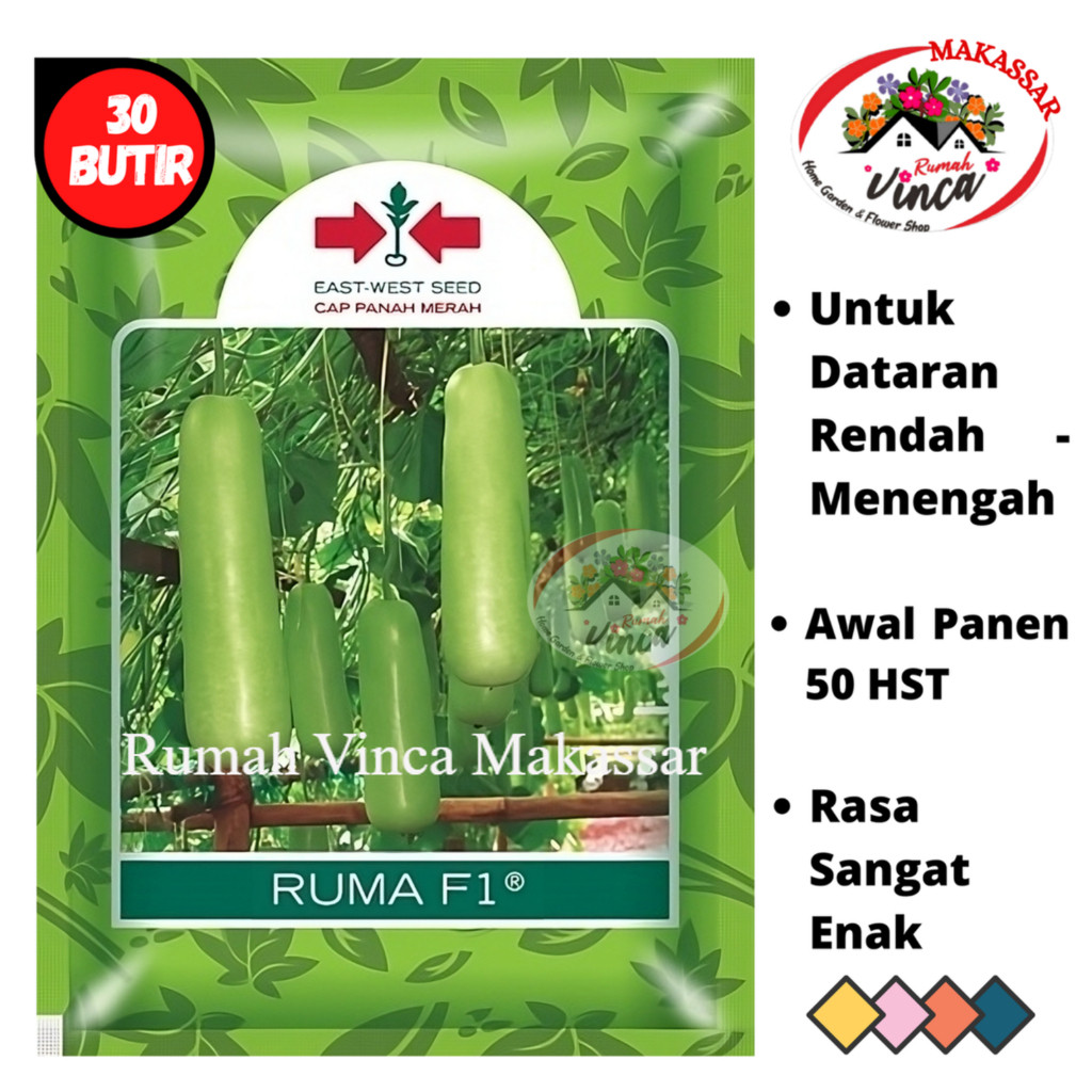Benih Bibit Labu Air Labu Manis RUMA F1 30 Biji dari Cap Panah Merah