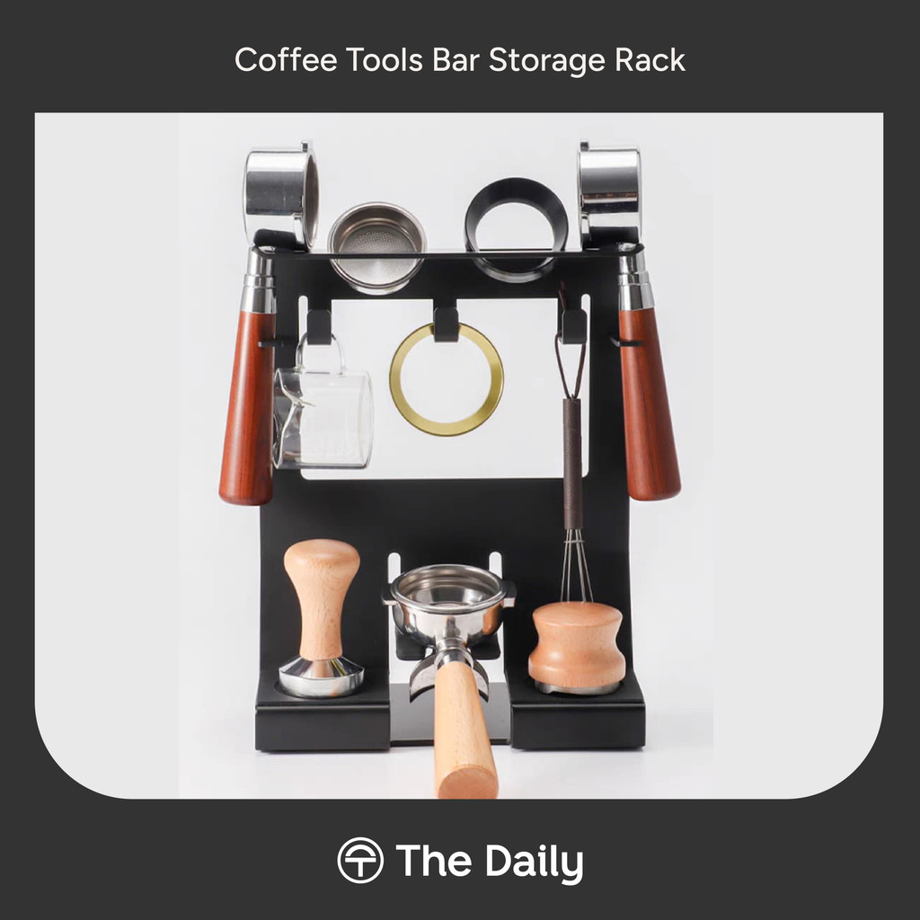 Coffee Tools Bar Storage Rack – Rak Peralatan Kopi Fungsional Meja Barista Coffee Station