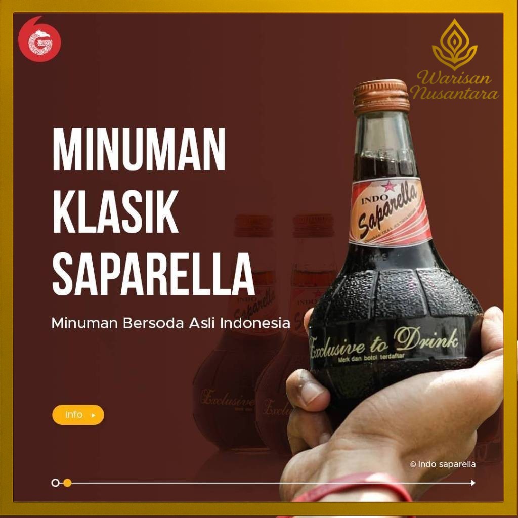 

Minuman Soda Khas Jogja Soft Drink Limun Jadul INDO Saparella Oleh Oleh