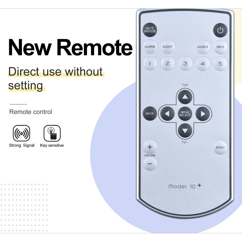 New For Tivoli Audio Model 10+ PLUS Replacement Remote Control