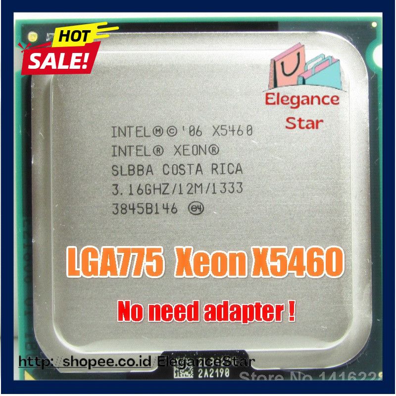 Intel Xeon X5460 Processor 3.16GHz cpu works on LGA 775 motherboard
