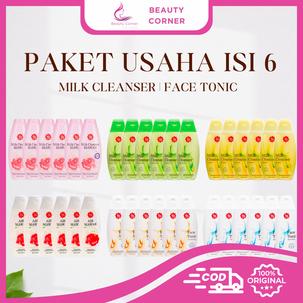 [PAKET ISI 6] Viva Face Tonic | Milk Cleanser - 100ml