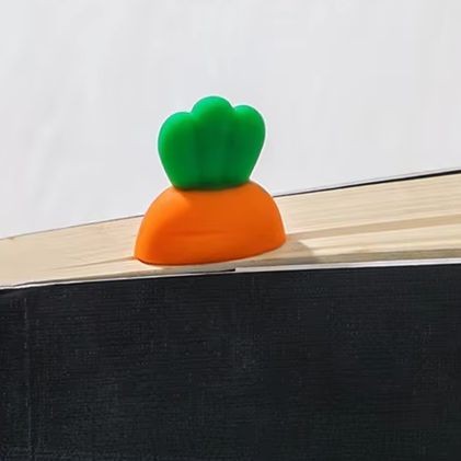

Cartoon Silicone Carrot Bookmark For Student Book Holder Binder Index Divider Reader Stationery Office School Supplies