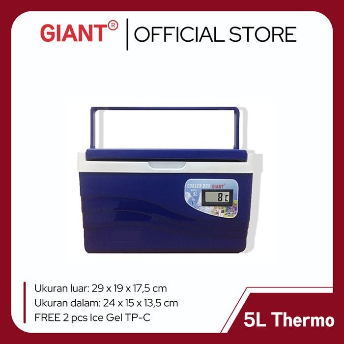Vaccine Carrier Box with Temperature Display Cool Box Vaksin - 5 Liter