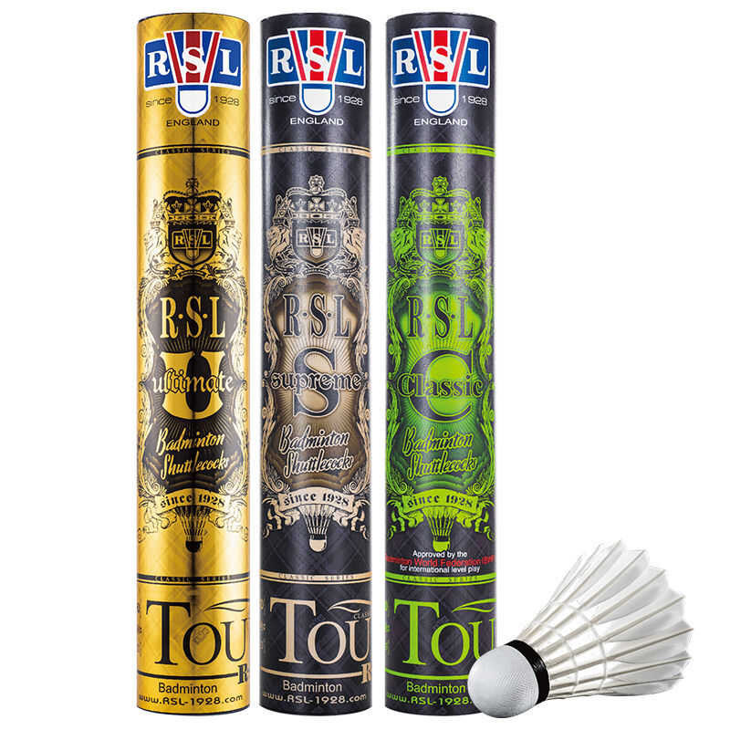 Badminton Shuttlecock Feather for Clubs&Training  RSL Goose Feather Badminton Ball Durable Shuttleco