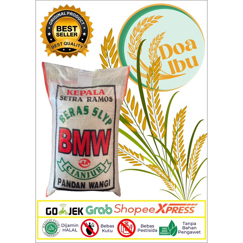 

Beras Bmw Cianjur Literan Pulen 5L/10L/20L