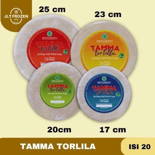 

Tamma Tortilla Kulit Kebab Uk 20cm [900g] / 23cm [1100g] /25cm [1400g] isi 20 Pcs