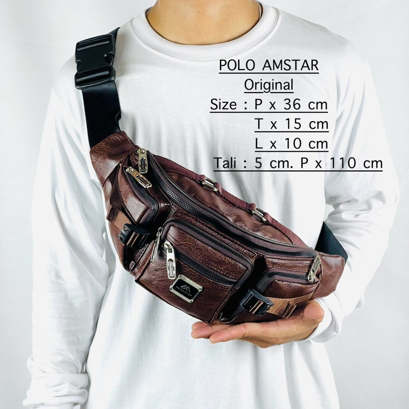 MK89UH Tas Selempang Pria Waist Bag Premium SlingBag Sporty WaterProof