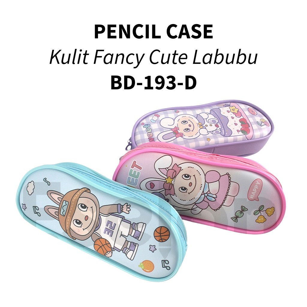 

❤️️Tempat Pensil Kulit XIAOLINGJING BD-193-D / Kotak Pensil Resleting❤️️