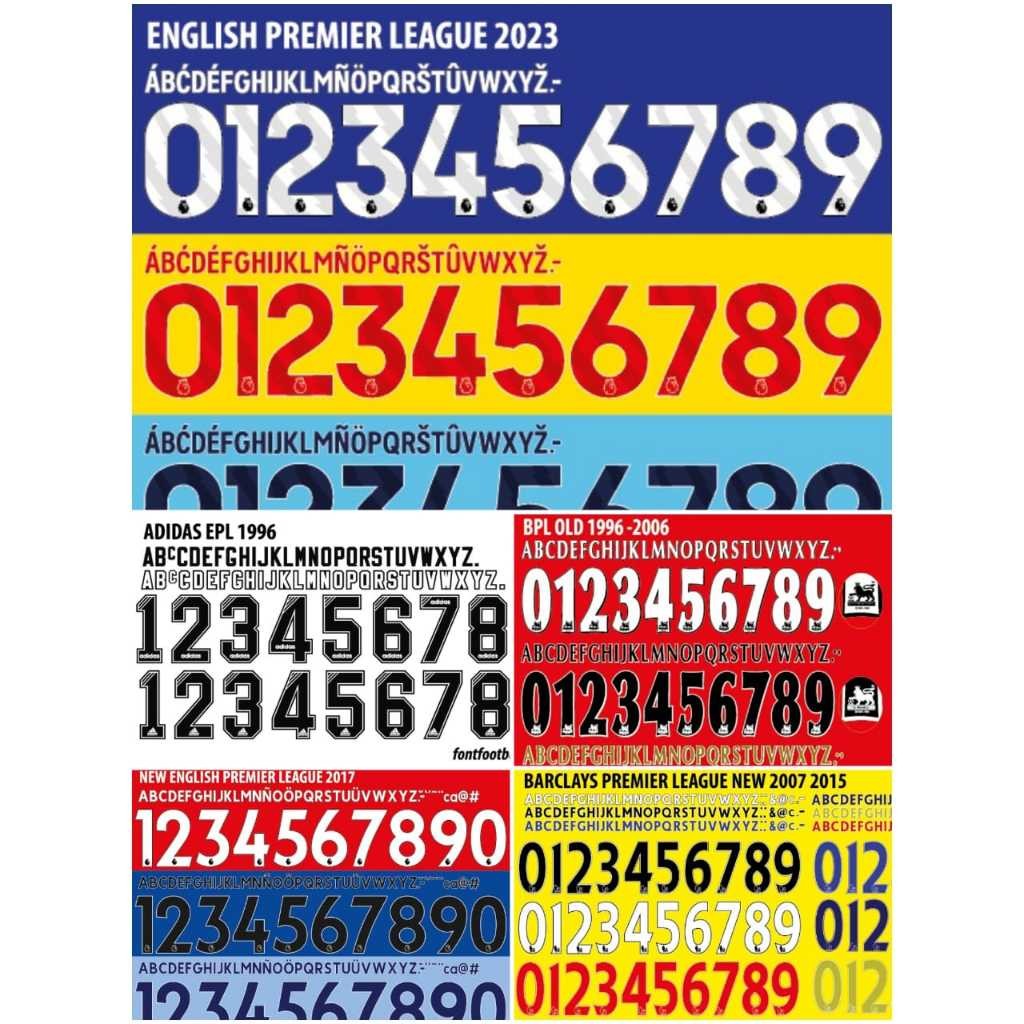 NAMESET ENGLISH PREMIER LEAGUE