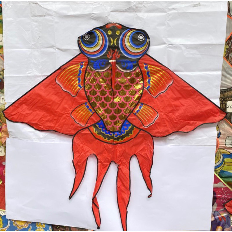 

* layangan parasut lipat besar ikan *