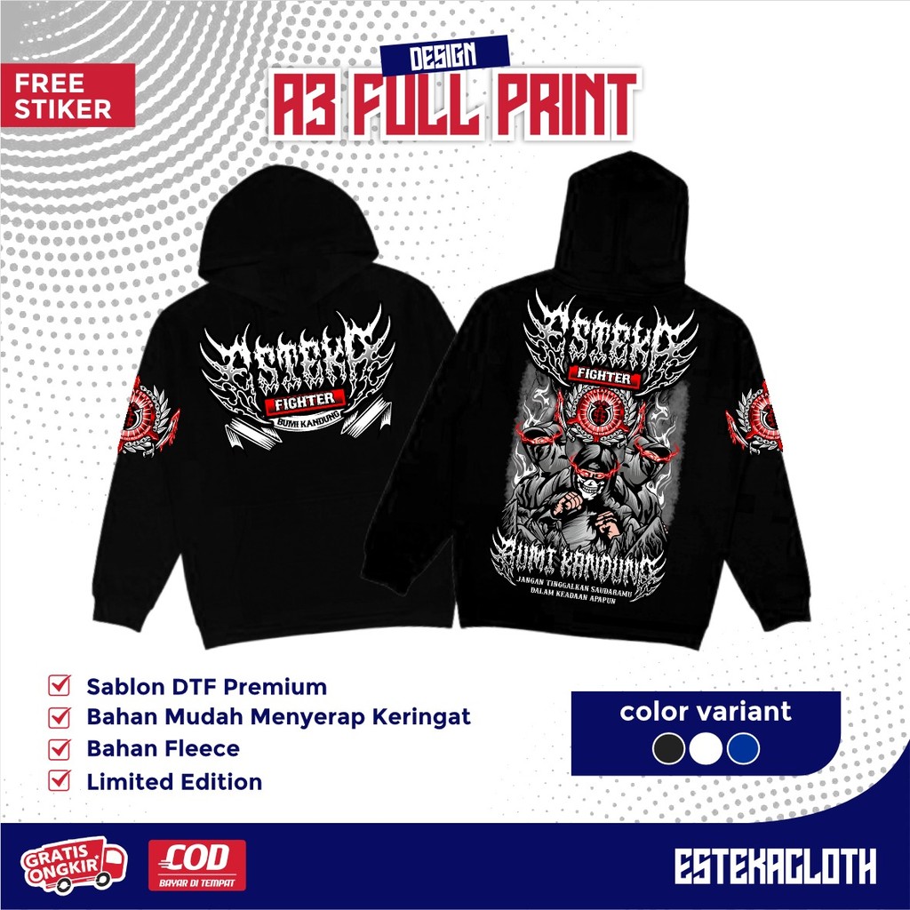HOODIE PSHW ESTEKA FIGHTER BUMI KANDUNG - JAKET PSHW TERBARU - JAKET SH WINONGO - JAKET HOODIE PSHW 