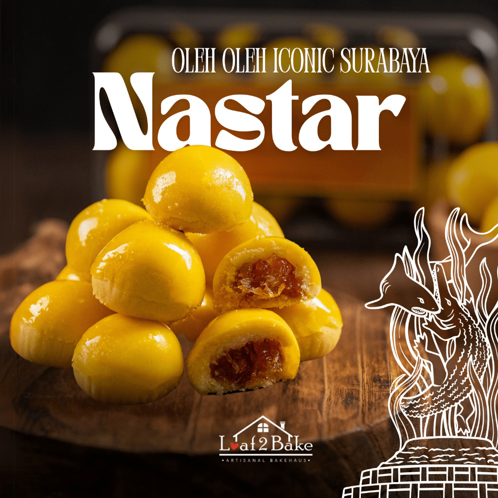 

Nastar Premium Wisman - Selai 100% Nanas - Loaf2bake / Nastar Glowing isian padat