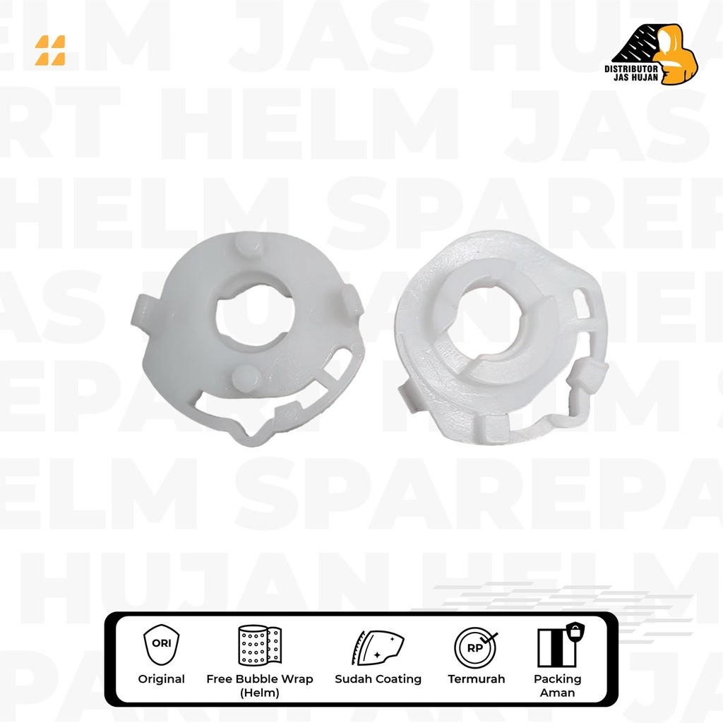 Rachet / Dudukan Helm Zeus 611 (Sepasang) Putih