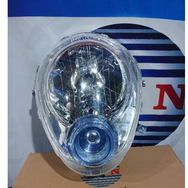 lampu depan scoopy karbu/reflektor head lamp scoopy karbu/reflektor
