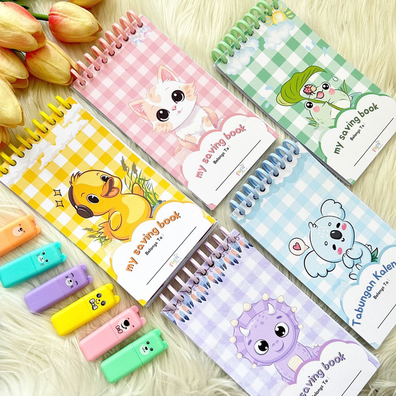 

[MAC] (Terbaru) Mini saving book / Buku tabungan anak / buku menabung