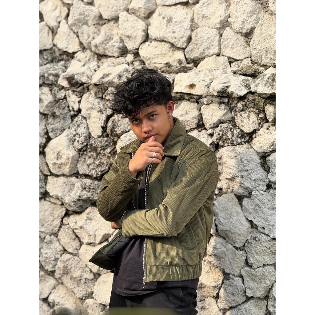 XOPIURTZY Jaket boxy Corduroy Vintage Corduroy work Jaket premium