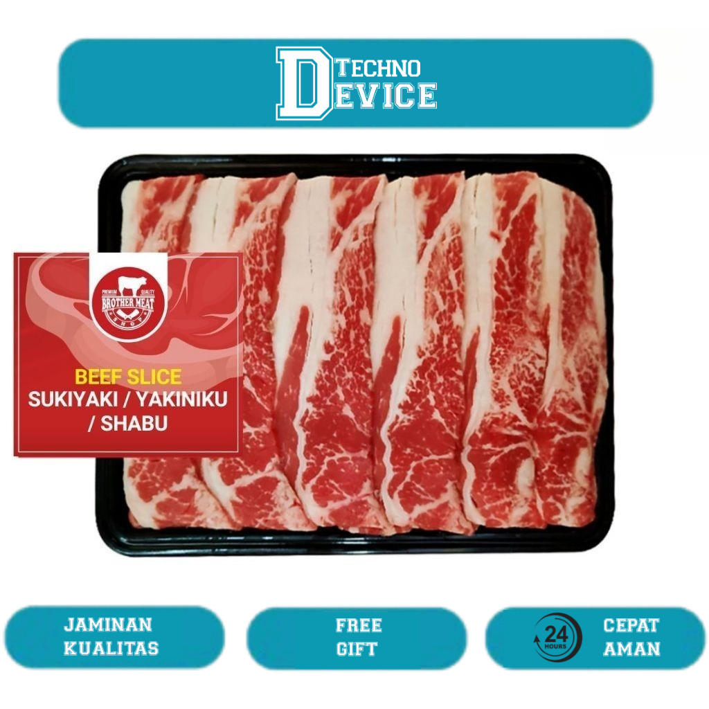

Beef Slice Sukiyaki / Shabu / Yakiniku 500gr - Brothermeatshop