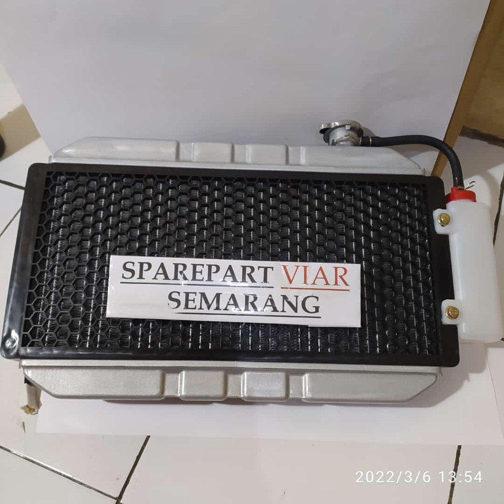 Radiator viar karya 300 cc set kipas radiator tabung dan swith otomatis kipas radiator dudukan sampi