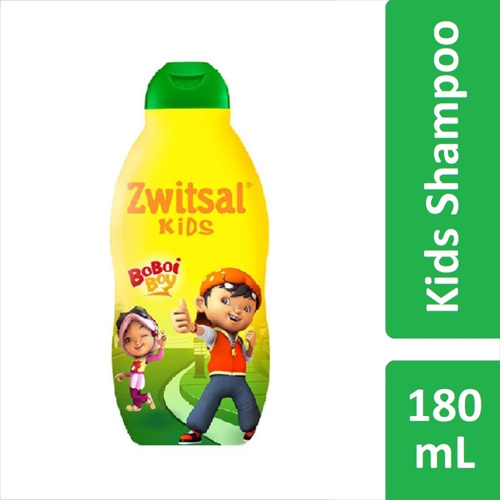 Zwitsal Kids Shampoo Natural BoboiBoy Aloe Vera Kemiri Seledri 180ml