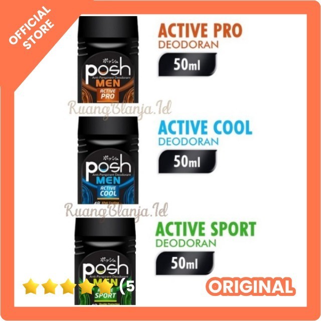 Deodorant Posh Men pria 50 ml