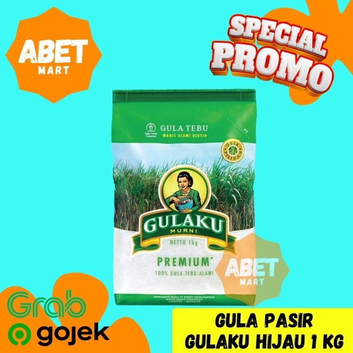 

Gulaku Hijau 1Kg - 1 Kg Gula Pasir Asli Putih Ijo Manis Tebu Sugar Pak Dus Pcs