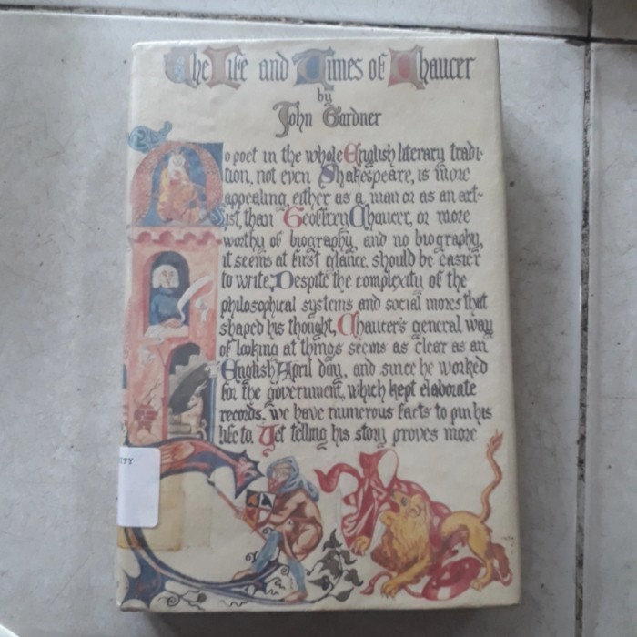 THE LIFE AND TIMES OF THAUCER - JOHN GARDNER C5