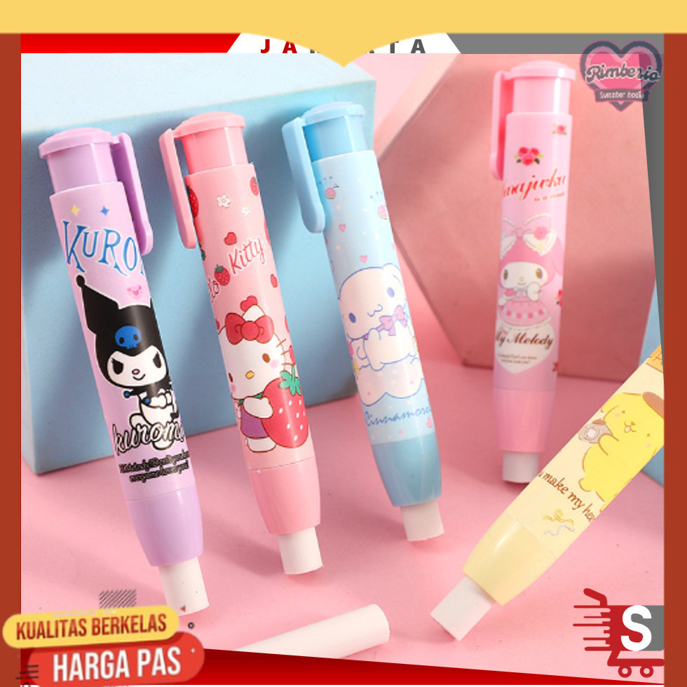 

OSM JKT S5828 Penghapus Pensil Mekanik Motif Karakter Lucu / Mechanical Eraser / Penghapus Bentuk Lipstick / Hapusan Eraser Lipstik