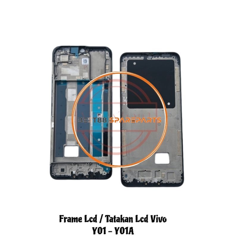 FRAME LCD - TATAKAN LCD VIVO Y01 / VIVO Y01A TULANG TENGAH LCD ( BEST )