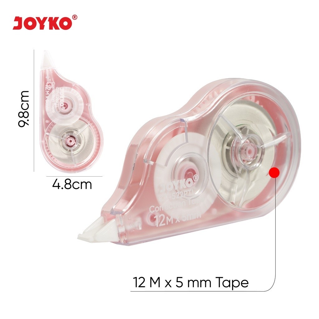 

[PGO] Tipe X Rol Kertas Joyko Correction Tape Joyko CT-522 / Tip x Roll Kertas per satuan