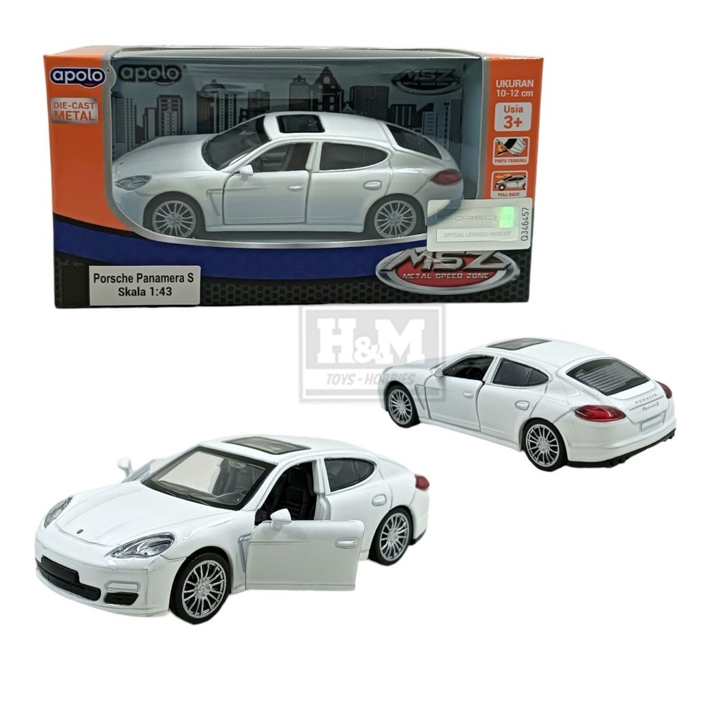 Diecast MSZ Porsche Panamera S Putih