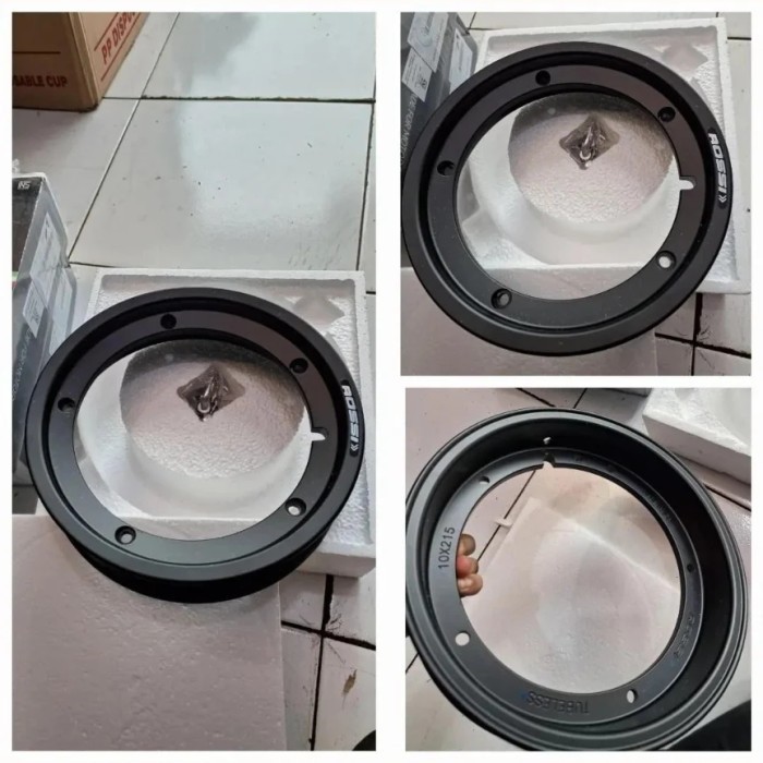 Velg tubles v rossi ring 10 baru sepasang black.
