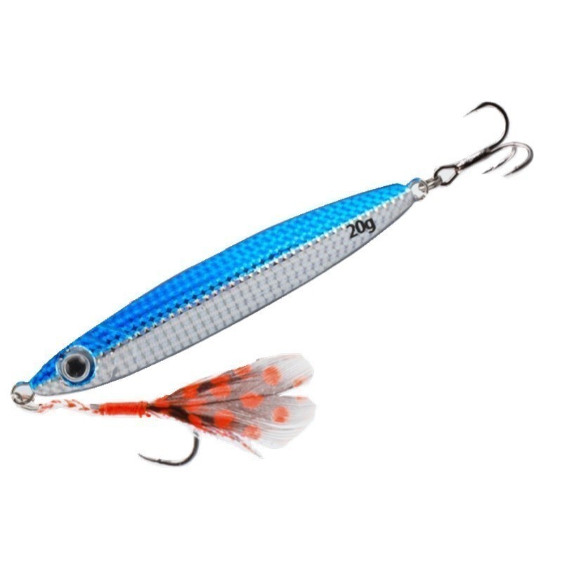 Set Umpan Pelat Besi Pancing Jarak Jauh Kait Ganda 7-30G Kait Umpan Pancing Laut Jarak Jauh Umpan Ba