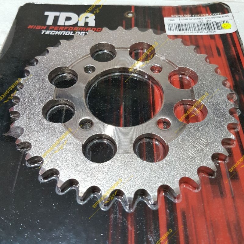 GEAR GIR BELAKANG SUPRA SUPRA X GRAND GN5 428 36T , 37T , 38T , 39T , 40T TDR RAZOR MOTOR
