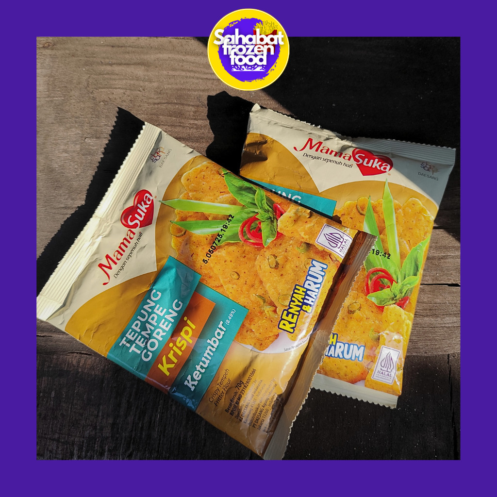 

MamaSuka Tepung Tempe Krispi Ketumbar - Kemasan 70 gram