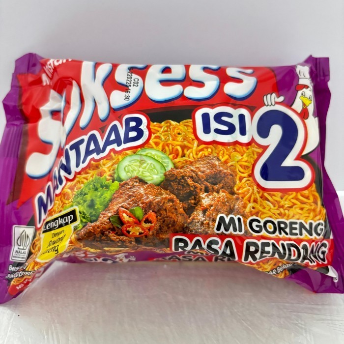 

Mie sukses's isi 2 rasa rendang