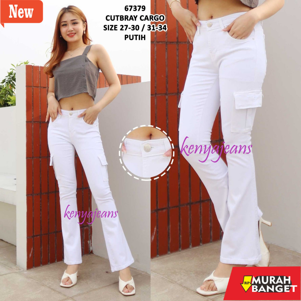 Celana cargo polos jumbo yg lagi viral 7C-G CELANA JEANS PREMIUM CUTBRAY CARGO ~ BOOTCUT CARGO ~ CEL