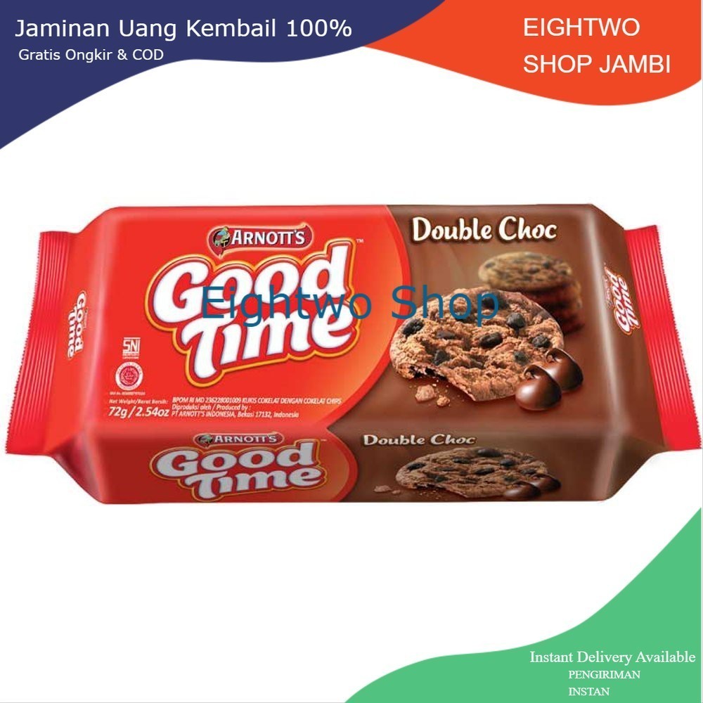 

GOOD TIME COOKIES DOUBLE CHOCO 80GR NEW