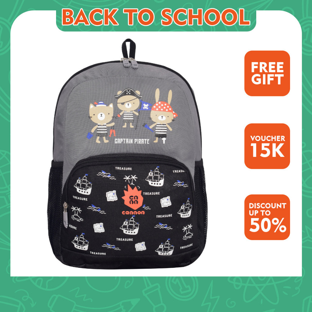 Cannon - Tas Ransel Anak Tas Sekolah Anak SD - Captain Pirate 72007