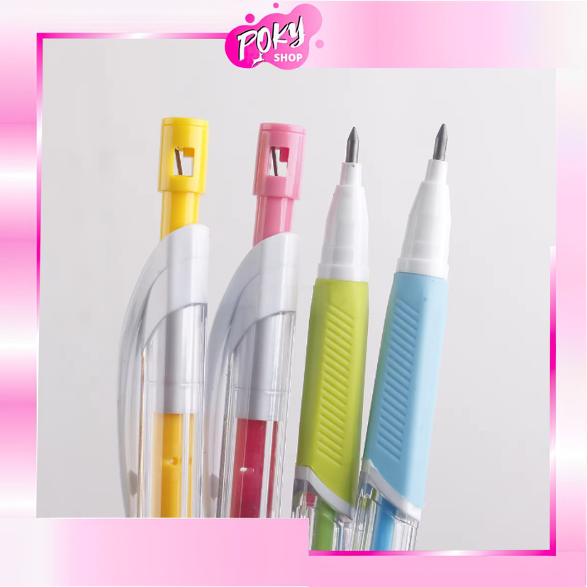 

POKY - S6269 Pensil Mekanik Warna Pastel / Mechanical Pencil Graphite Lead Automatic / Alat Tulis Sekolah Pensil Mekanik Lucu