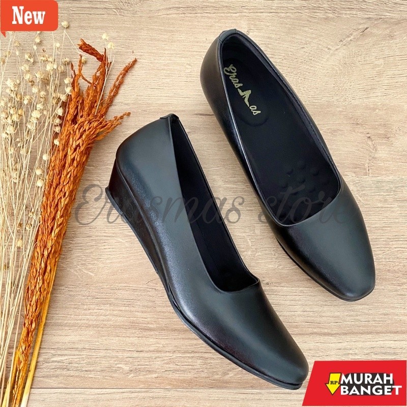 Sepatu kerja wanita yg kekinian lagi viral- ERASMAS WG3 3CM - Sepatu Kerja wanita Sepatu Dinas Wanit
