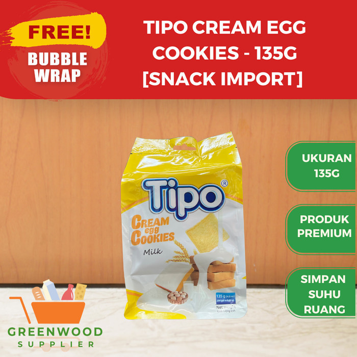 

Tipo Cream Egg Cookies 135G [IMPORT]