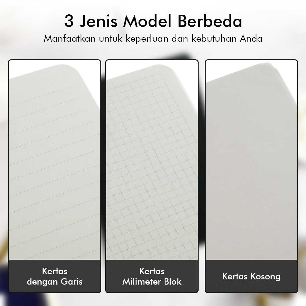 

Kaco ALIO MEMORY II Buku Catatan Kerja Notebook (Line+Square+Blank) - K1307