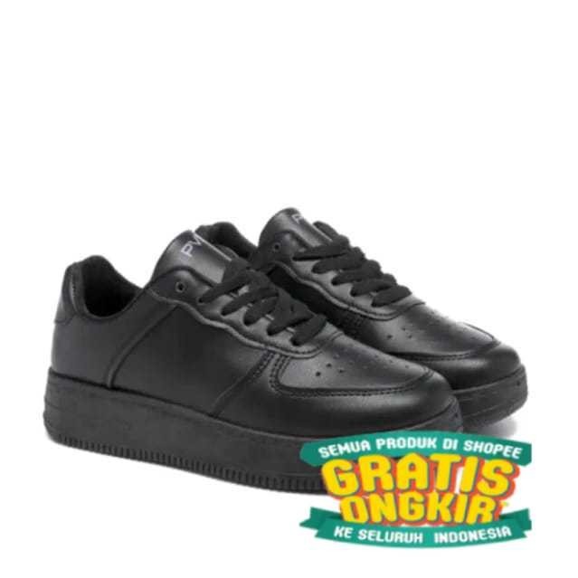 Sepatu Sneakers Wanita dan Pria Sport Shoes sepatu wanita Laki Laki polos putih dan hitam polos/ Ana