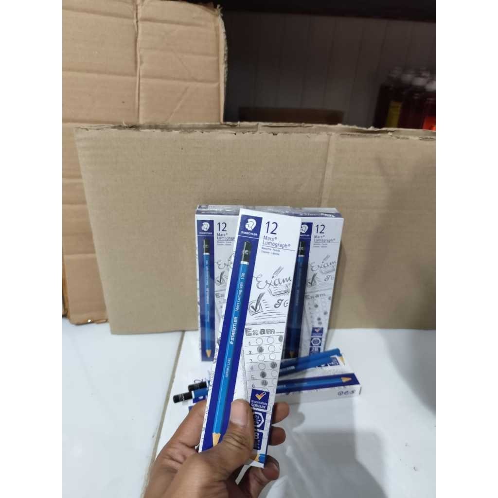 

[GROSIR] 6 PACK Pensil 2B Staedtler Mars Lumograph 6 Pack (72 pcs)