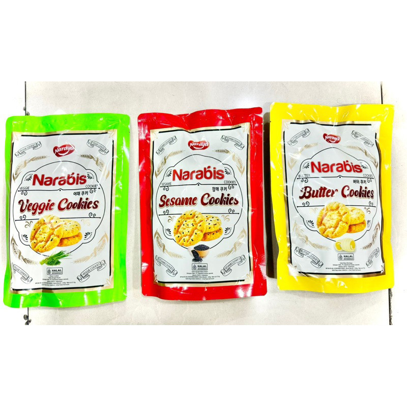 

Narabis Cookies Biskuit Kukis isi 8pcs per bag Butter Cookies Veggie Cookies Butter Cookies