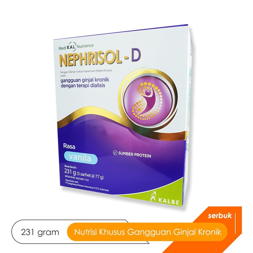 NEPHRISOL D 210 GRAM suplemen susu untuk gangguan ginjal