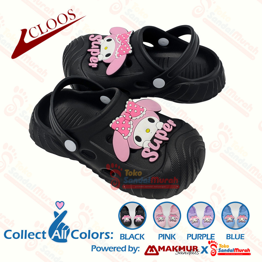Toko Sendal Murah - Sandal Baim Anak Uk 19 - 29 / Sandal Dengan Tempelan Kartun Menggemaskan / Sanda