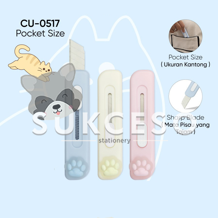 

Joyko Mini Cutter CU-0517 Kater Pemotong Kecil Cat Paw Lucu