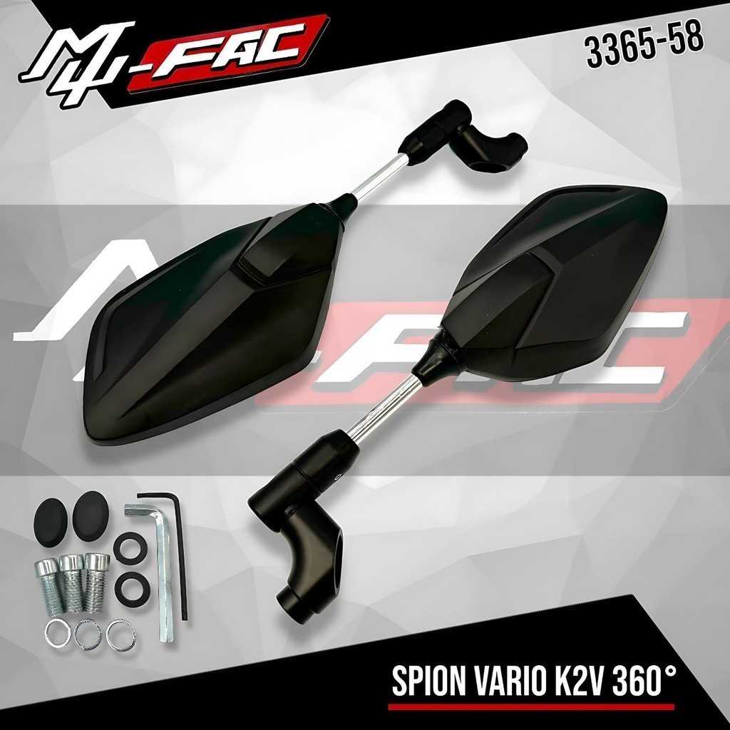 Spion MUFAC Model Standar VARIO K2V 360 Derajat Universal Motor Honda